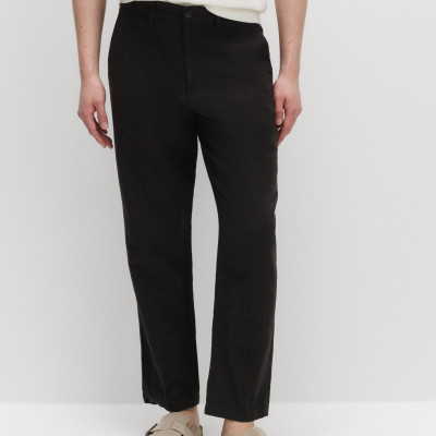 Regular Fit Linen Blend Chinos