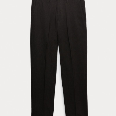 Regular Fit Linen Blend Chinos