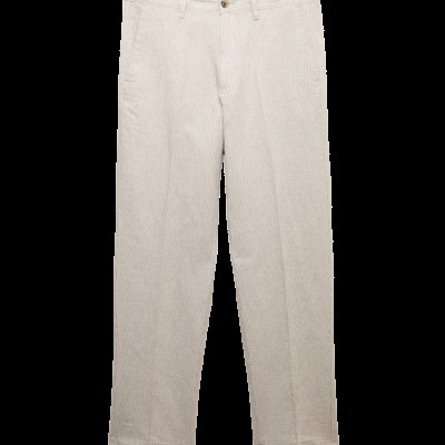 Regular Fit Linen Blend Chinos