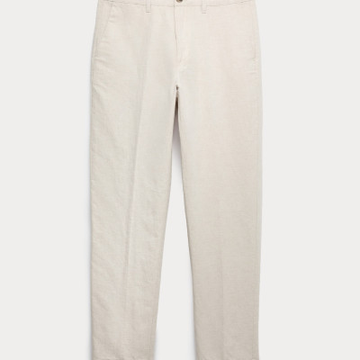 Regular Fit Linen Blend Chinos