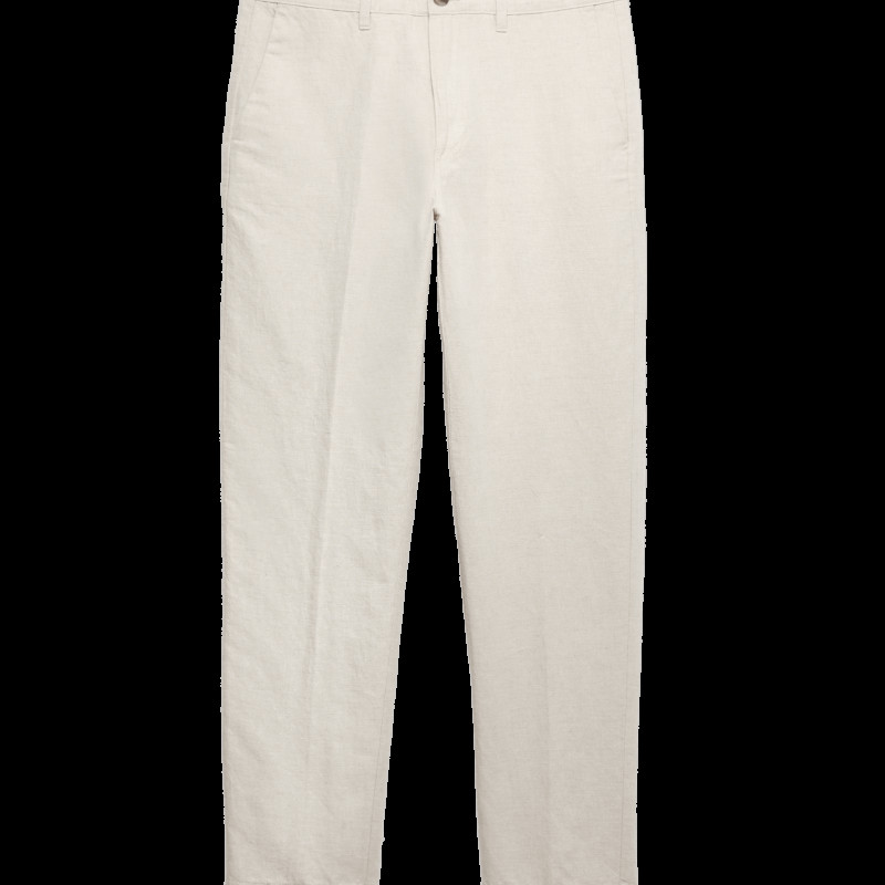 Regular Fit Linen Blend Chinos