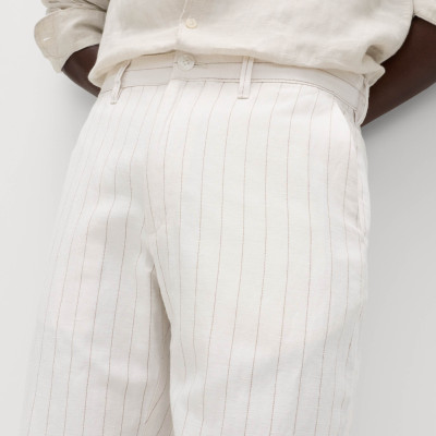 Regular Fit Linen Blend Chinos