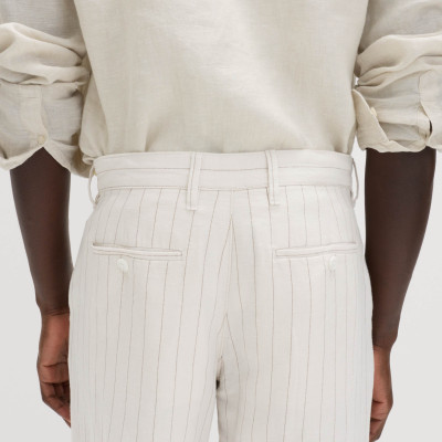 Regular Fit Linen Blend Chinos