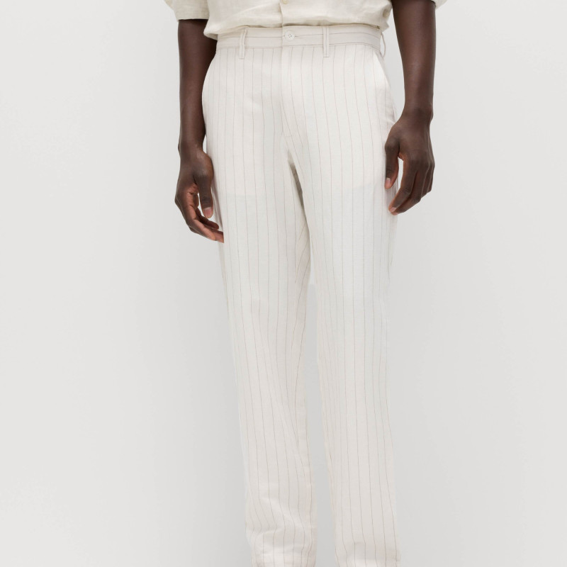 Regular Fit Linen Blend Chinos