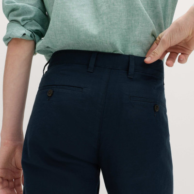 Regular Fit Linen Blend Chinos
