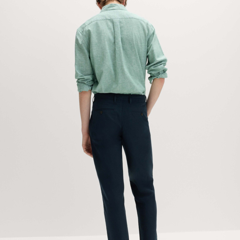 Regular Fit Linen Blend Chinos