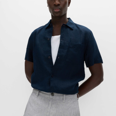 Regular Fit Linen Blend Chinos