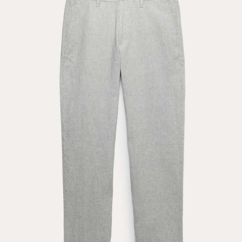 Regular Fit Linen Blend Chinos