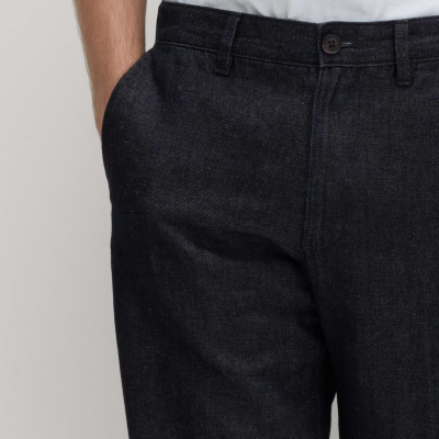 Regular Fit Linen Blend Chinos