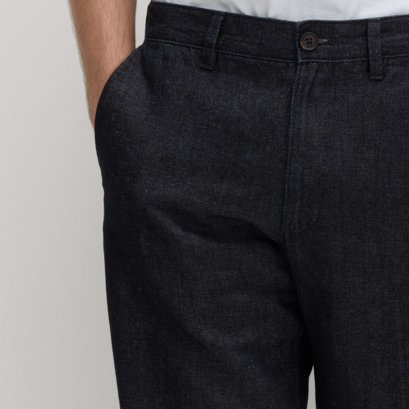 Regular Fit Linen Blend Chinos