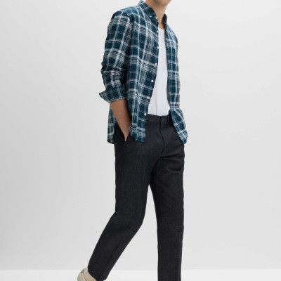 Regular Fit Linen Blend Chinos