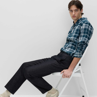 Regular Fit Linen Blend Chinos