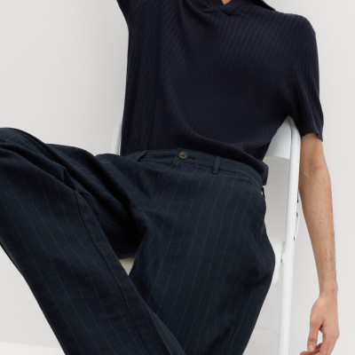 Regular Fit Linen Blend Chinos
