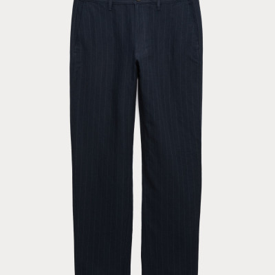 Regular Fit Linen Blend Chinos