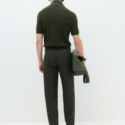 Regular Fit Linen Blend Chinos