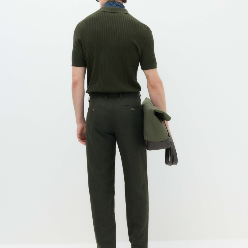 Regular Fit Linen Blend Chinos