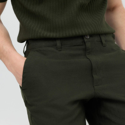 Regular Fit Linen Blend Chinos