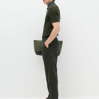 Regular Fit Linen Blend Chinos