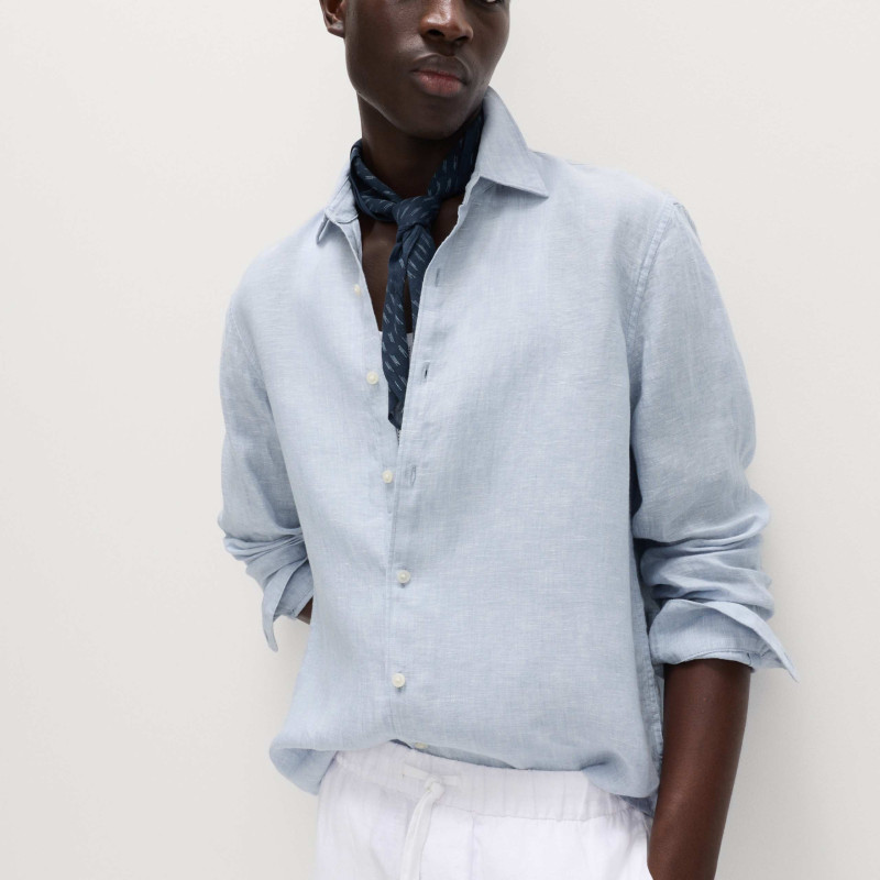 Regular Fit Pure Linen Shirt