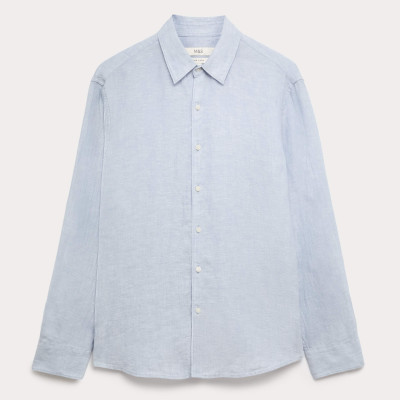 Regular Fit Pure Linen Shirt