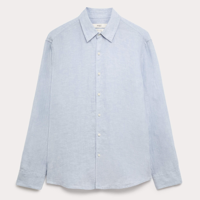 Regular Fit Pure Linen Shirt