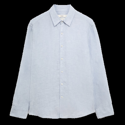 Regular Fit Pure Linen Shirt