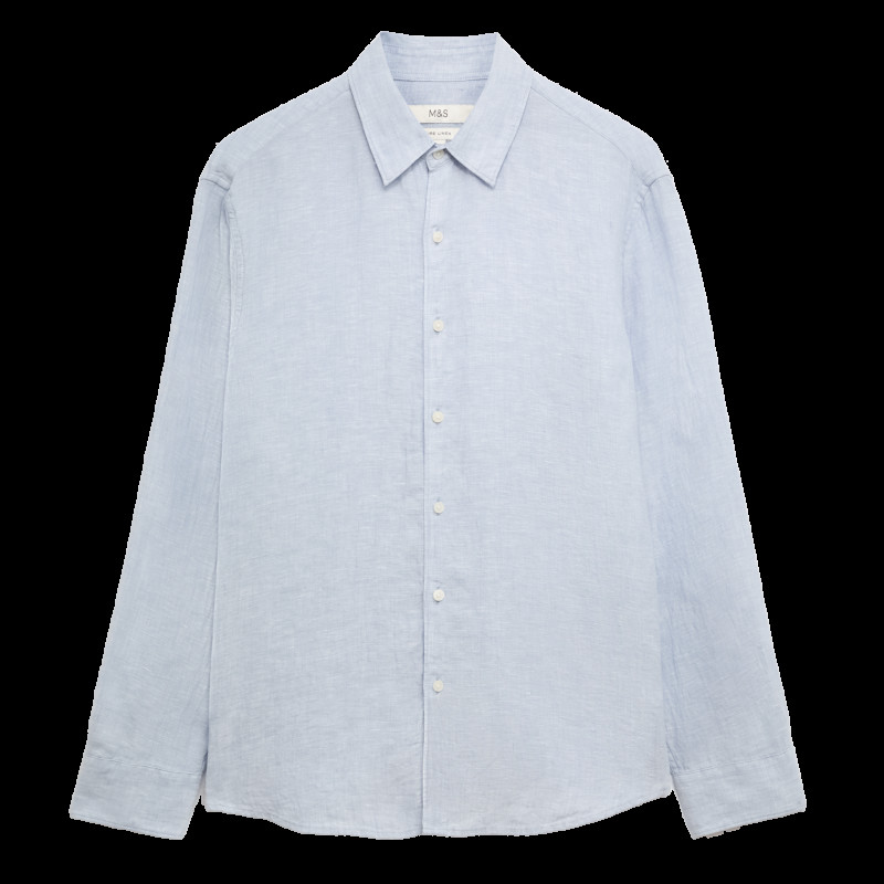 Regular Fit Pure Linen Shirt