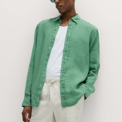 Pure Linen Garment Dye Shirt