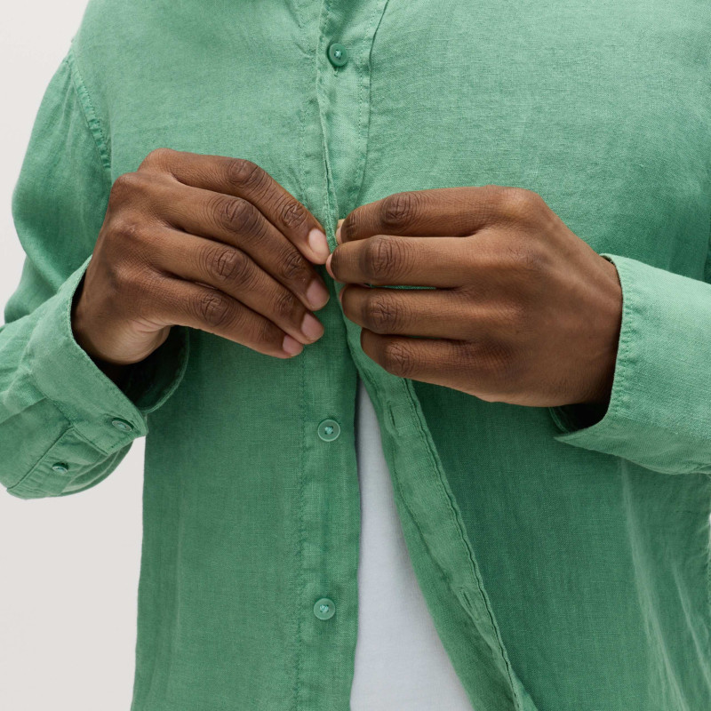 Pure Linen Garment Dye Shirt