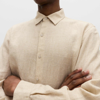Pure Linen Check Shirt