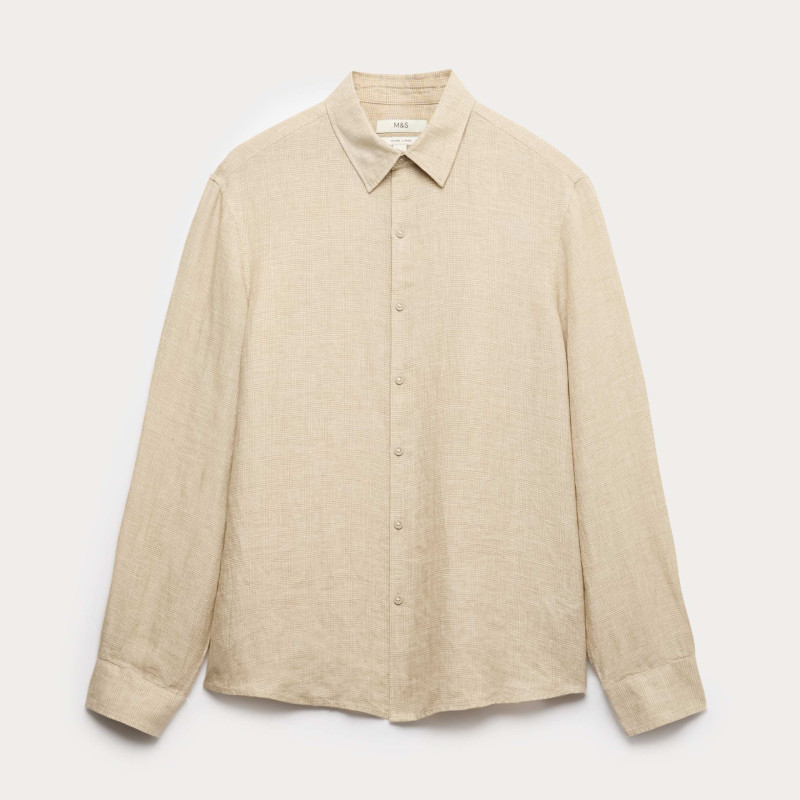 Pure Linen Check Shirt Pure Linen Check Shirt