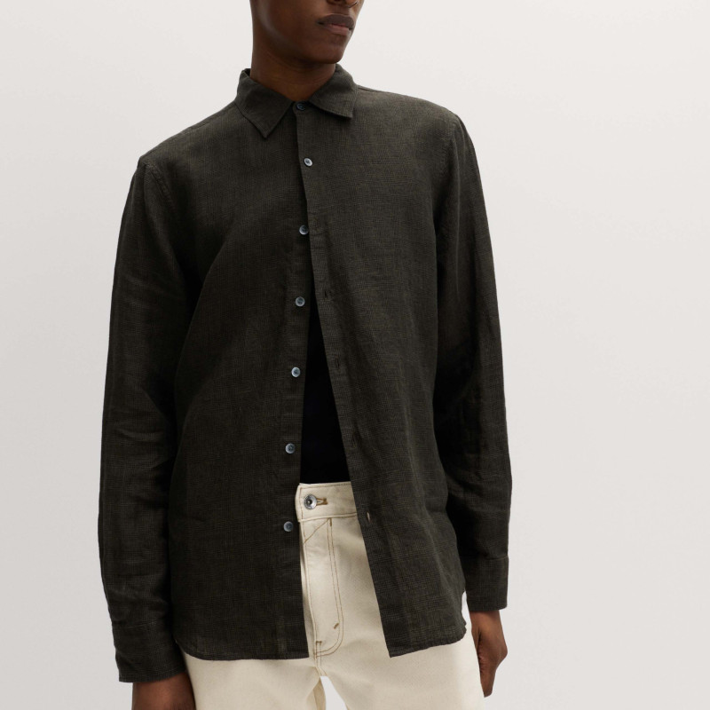 Pure Linen Check Shirt Pure Linen Check Shirt