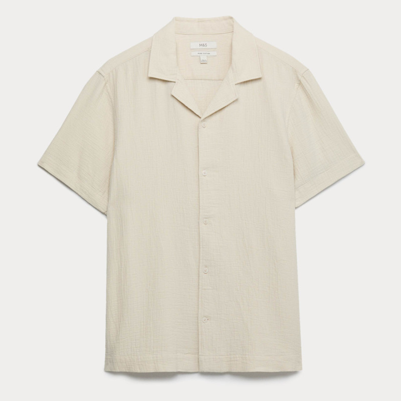 Pure Cotton Textured Shirt
