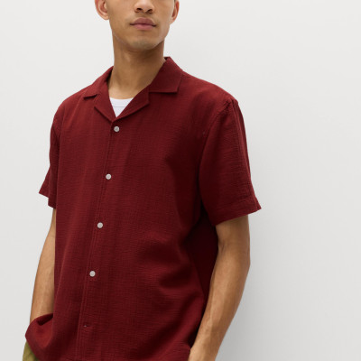 Pure Cotton Textured Shirt