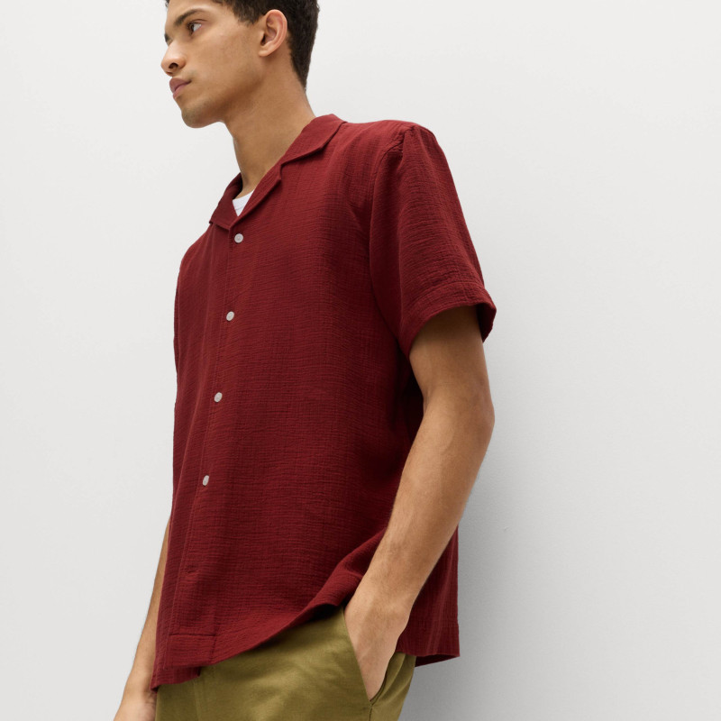 Pure Cotton Textured Shirt