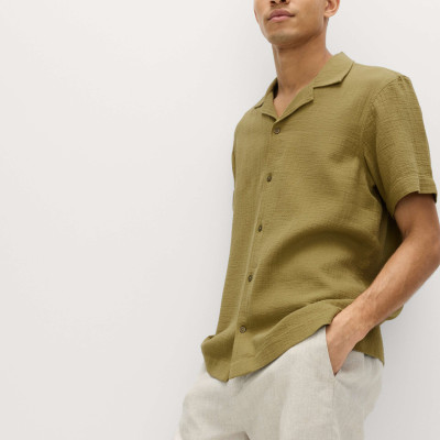 Pure Cotton Textured Shirt