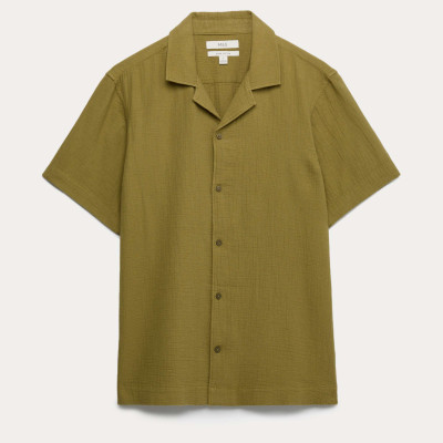 Pure Cotton Textured Shirt