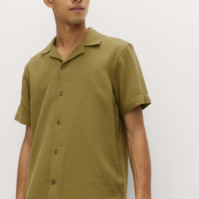 Pure Cotton Textured Shirt