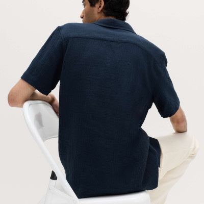 Pure Cotton Textured Shirt