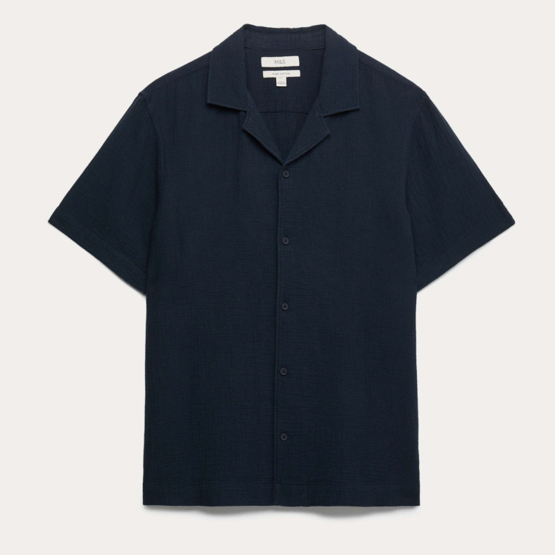 Pure Cotton Textured Shirt