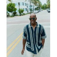 Relaxed Fit Knitted Short Sleeve Shirt