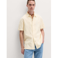 Pure Cotton Embroidered Short Sleeve Shirt