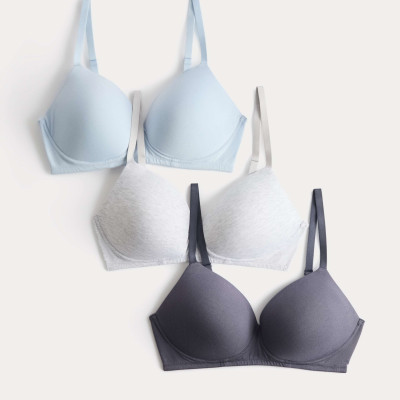 3pk Non Wired T-Shirt Bras A-E