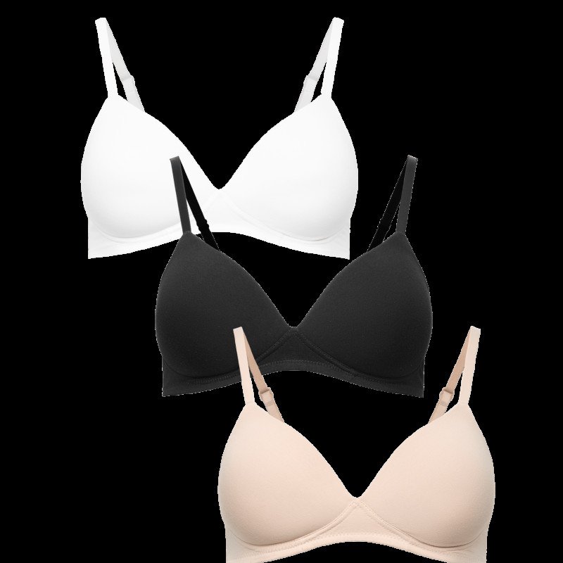 3pk Non Wired T-Shirt Bras A-E