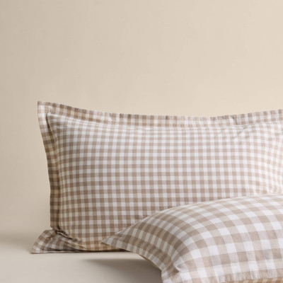 Pure Cotton Gingham Reversible Bedding Set