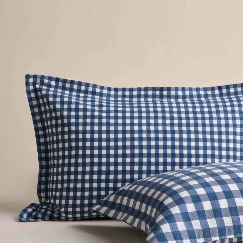 Pure Cotton Gingham Reversible Bedding Set