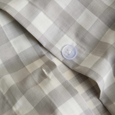 Pure Cotton Gingham Reversible Bedding Set