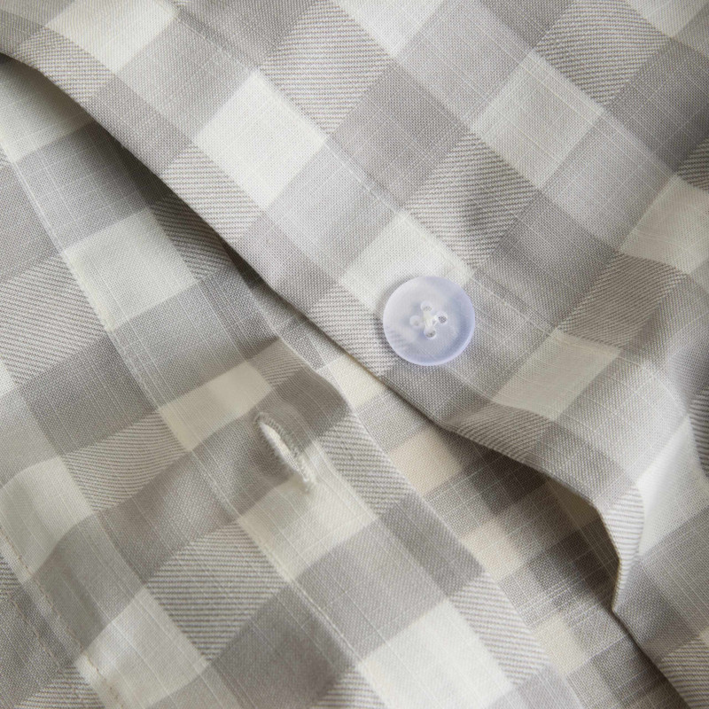 Pure Cotton Gingham Reversible Bedding Set