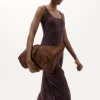Satin Scoop Neck Midi Slip Dress