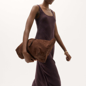 Satin Scoop Neck Midi Slip Dress